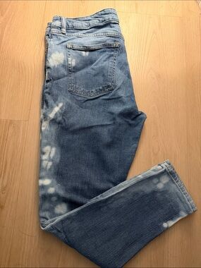 Lauren Ralph Lauren Light Blue Tie-Dye Skinny Jeans